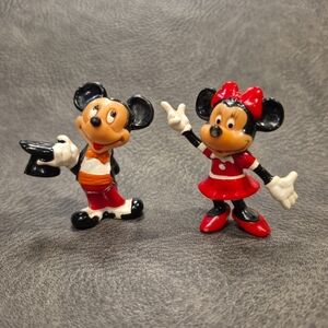 Vintage Disney Applause Mickey Mouse Minnie Mouse Miniature PVC Figures